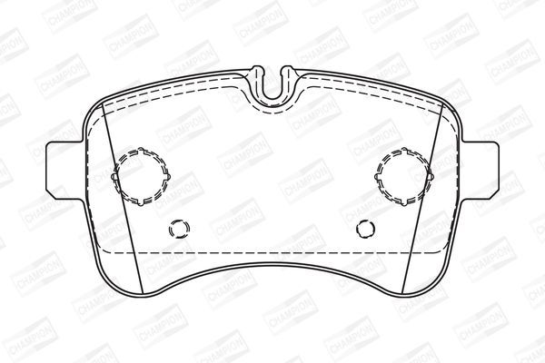 Stabdžių trinkelių rinkinys, diskinis stabdys CHAMPION 573740CH