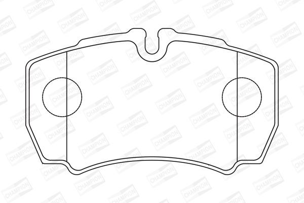 Stabdžių trinkelių rinkinys, diskinis stabdys CHAMPION 573746CH