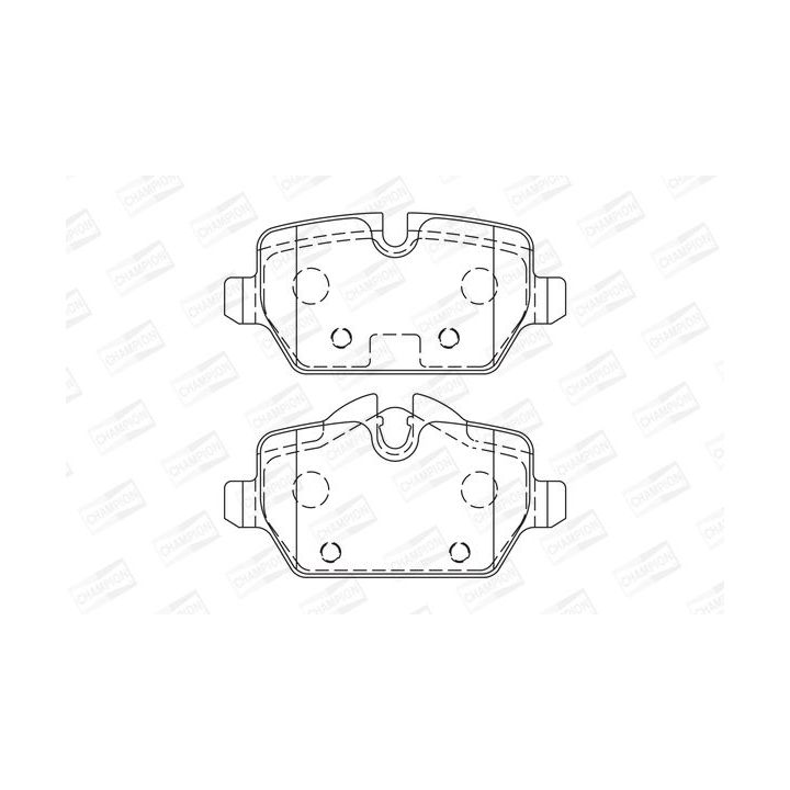 Stabdžių trinkelių rinkinys, diskinis stabdys CHAMPION 573755CH