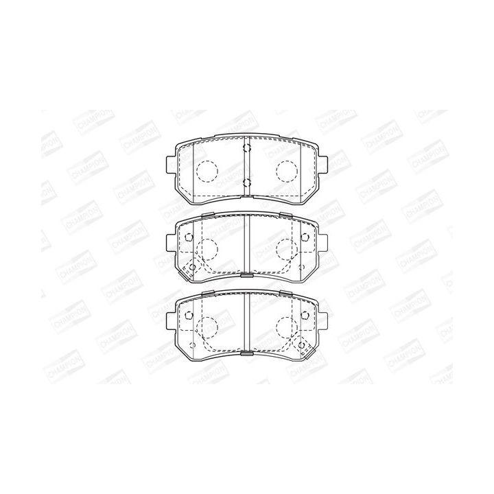 Stabdžių trinkelių rinkinys, diskinis stabdys CHAMPION 573757CH