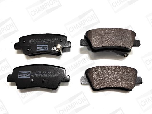 Stabdžių trinkelių rinkinys, diskinis stabdys CHAMPION 573816CH