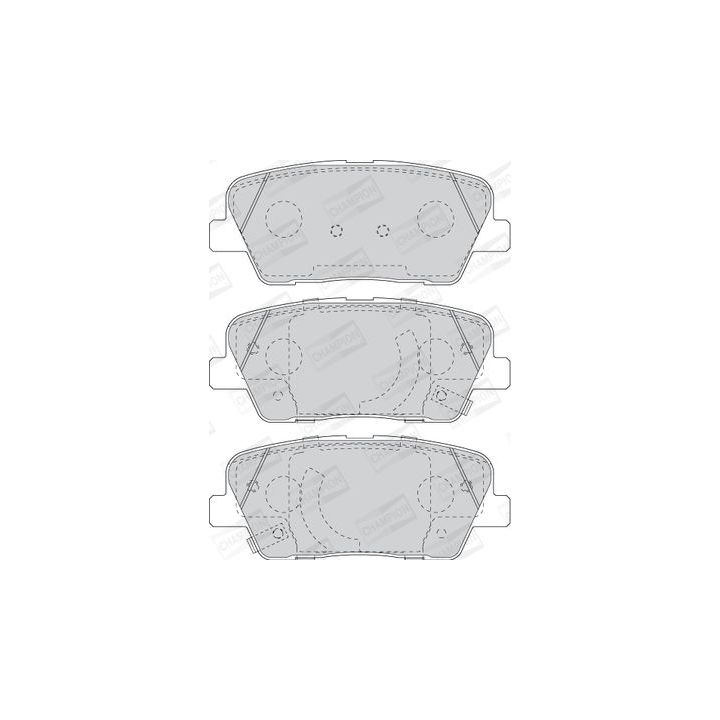 Stabdžių trinkelių rinkinys, diskinis stabdys CHAMPION 573823CH