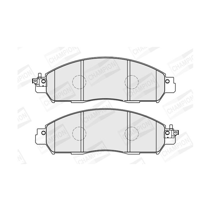 Stabdžių trinkelių rinkinys, diskinis stabdys CHAMPION 573857CH