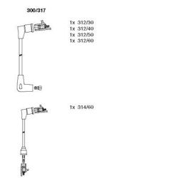 Uždegimo laido komplektas BREMI 300/317
