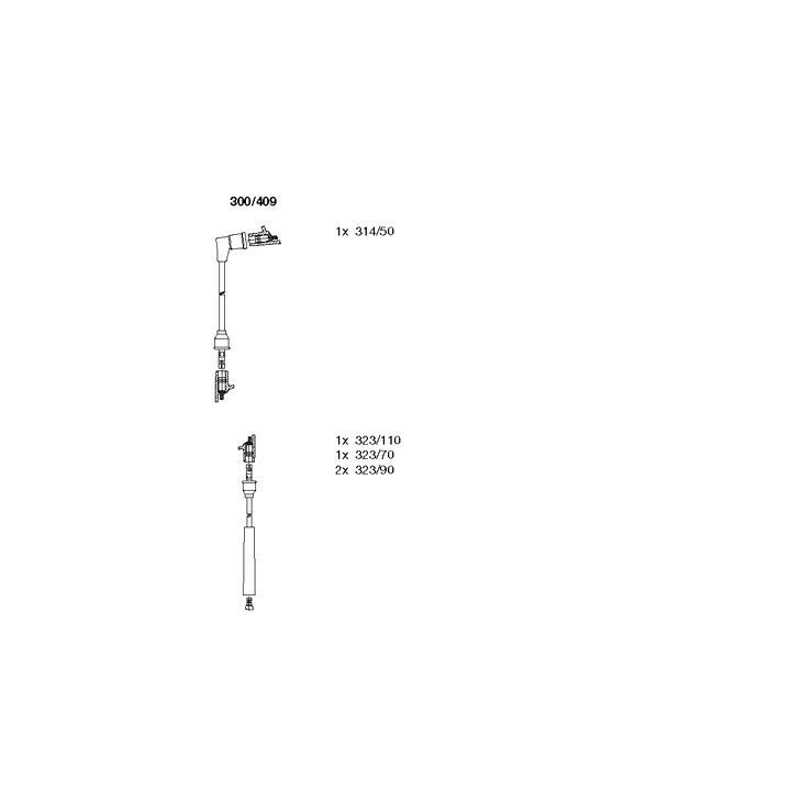 Uždegimo laido komplektas BREMI 300/409