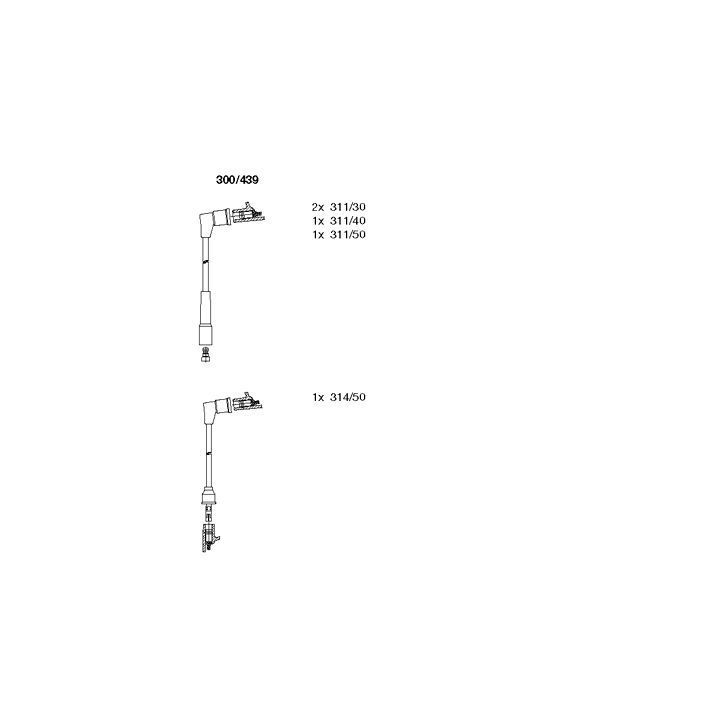 Uždegimo laido komplektas BREMI 300/439