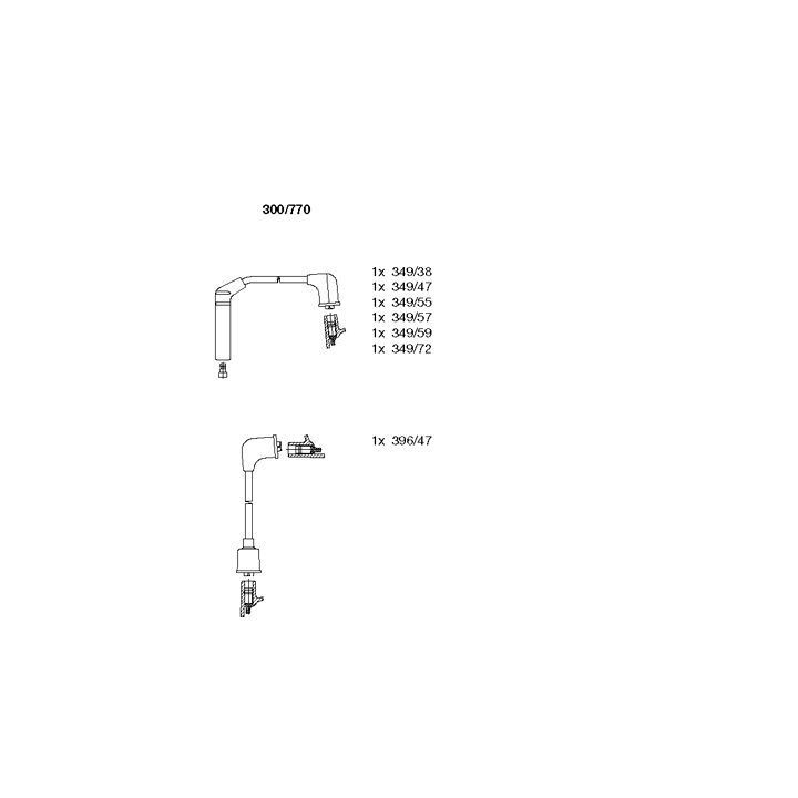 Uždegimo laido komplektas BREMI 300/770