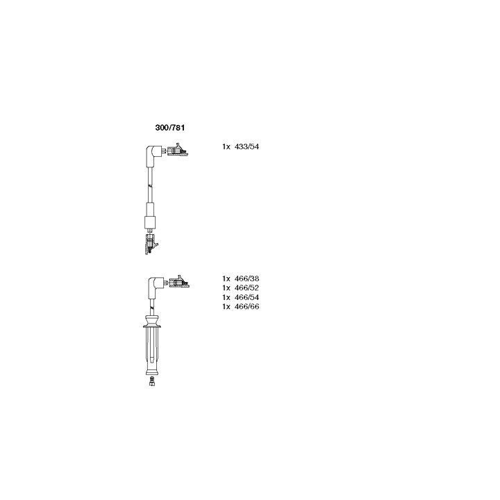 Uždegimo laido komplektas BREMI 300/781