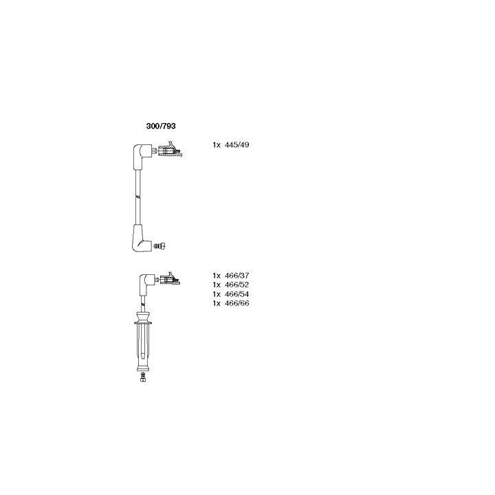 Uždegimo laido komplektas BREMI 300/793