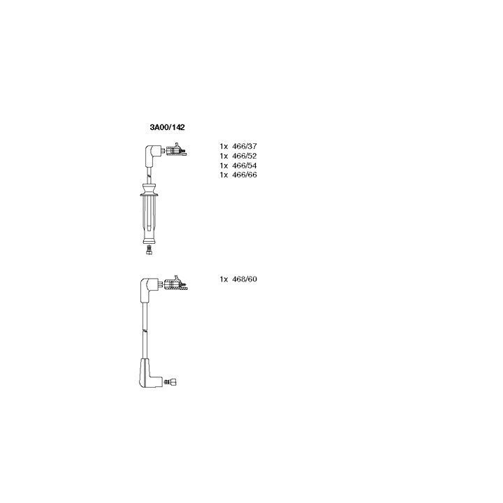 Uždegimo laido komplektas BREMI 3A00/142