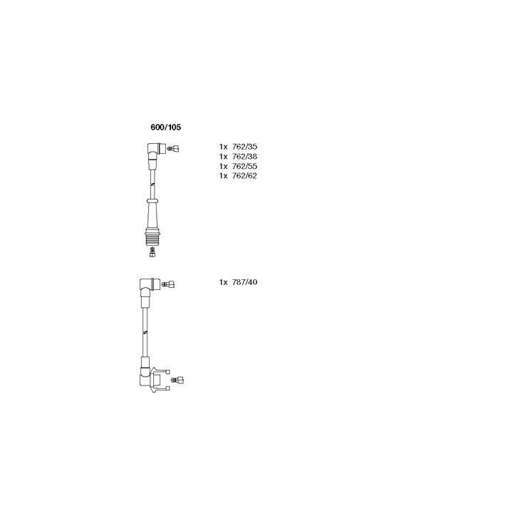 Uždegimo laido komplektas BREMI 600/105
