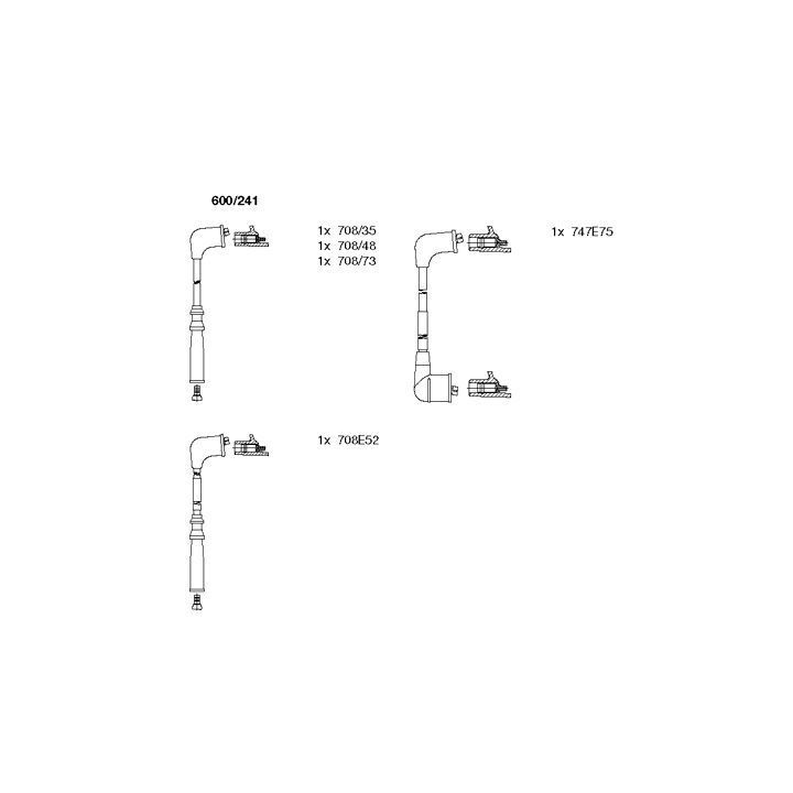 Uždegimo laido komplektas BREMI 600/241
