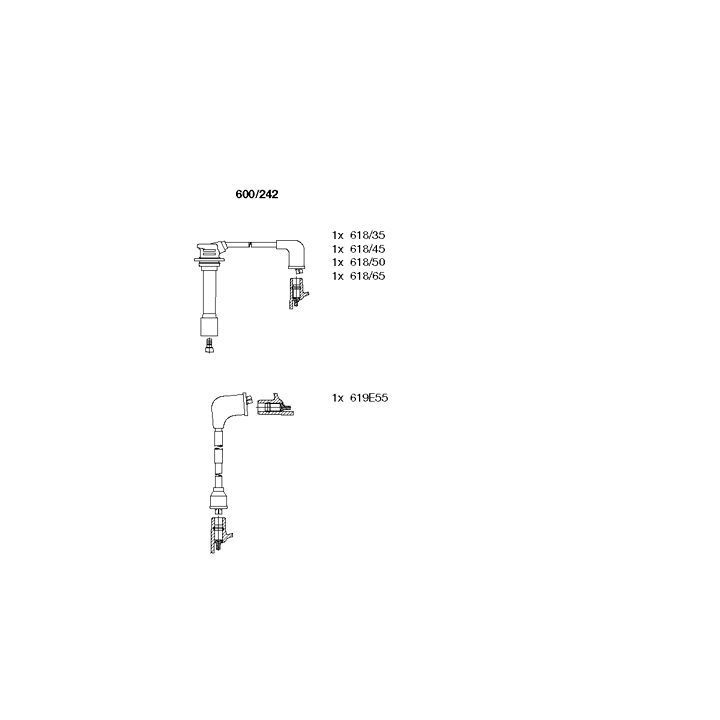 Uždegimo laido komplektas BREMI 600/242