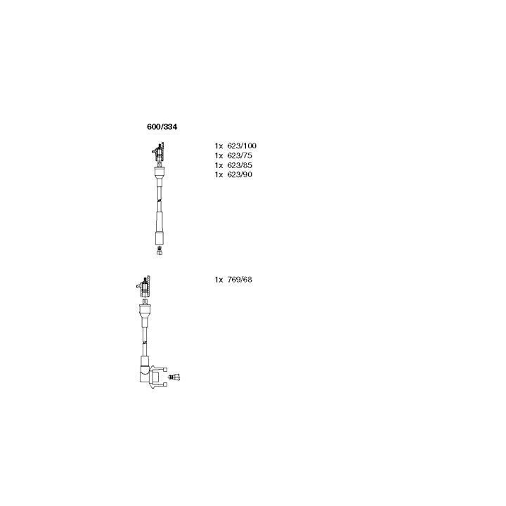 Uždegimo laido komplektas BREMI 600/334