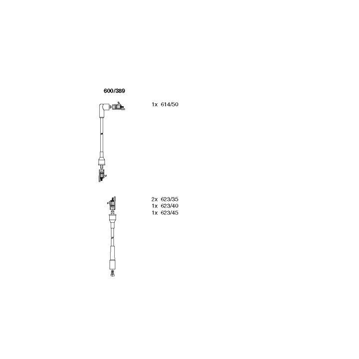 Uždegimo laido komplektas BREMI 600/389