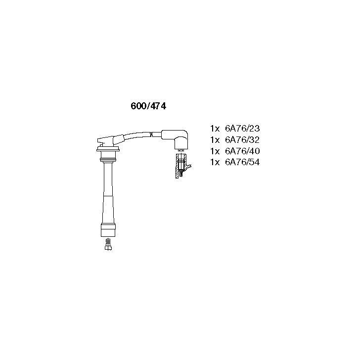 Uždegimo laido komplektas BREMI 600/474
