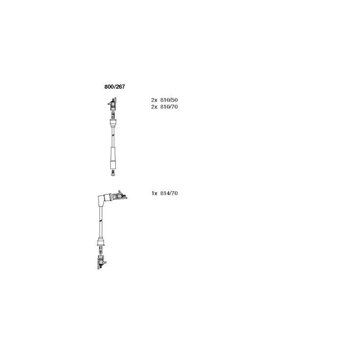 Uždegimo laido komplektas BREMI 800/267