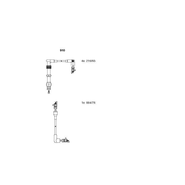 Uždegimo laido komplektas BREMI 910