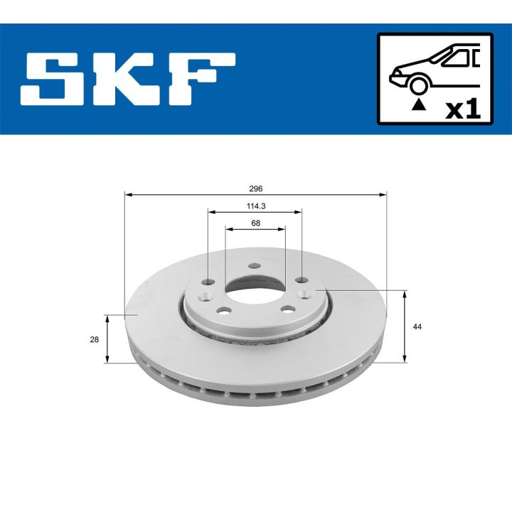 Stabdžių diskas SKF VKBD 80030 V1