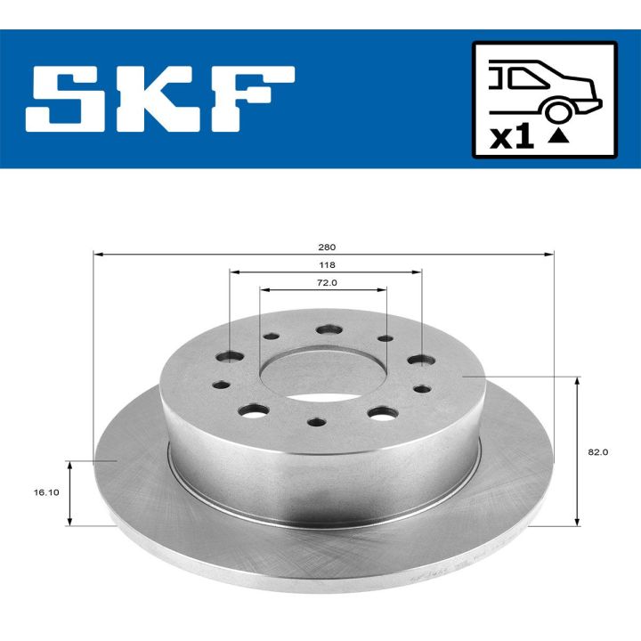 Stabdžių diskas SKF VKBD 90131 S1