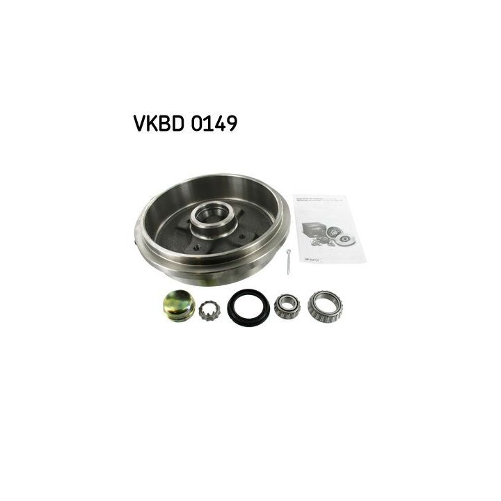 Stabdžių būgnas SKF VKBD 0149