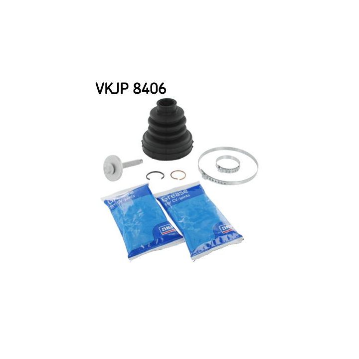 Gofruotoji membrana, kardaninis velenas SKF VKJP 8406