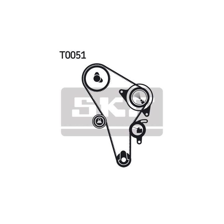 Paskirstymo diržo komplektas SKF VKMA 01010