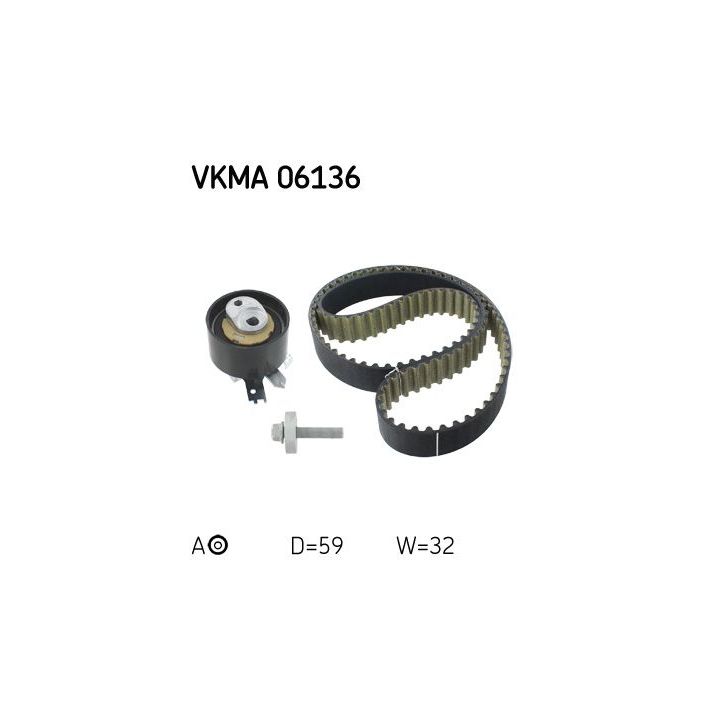 Paskirstymo diržo komplektas SKF VKMA 06136