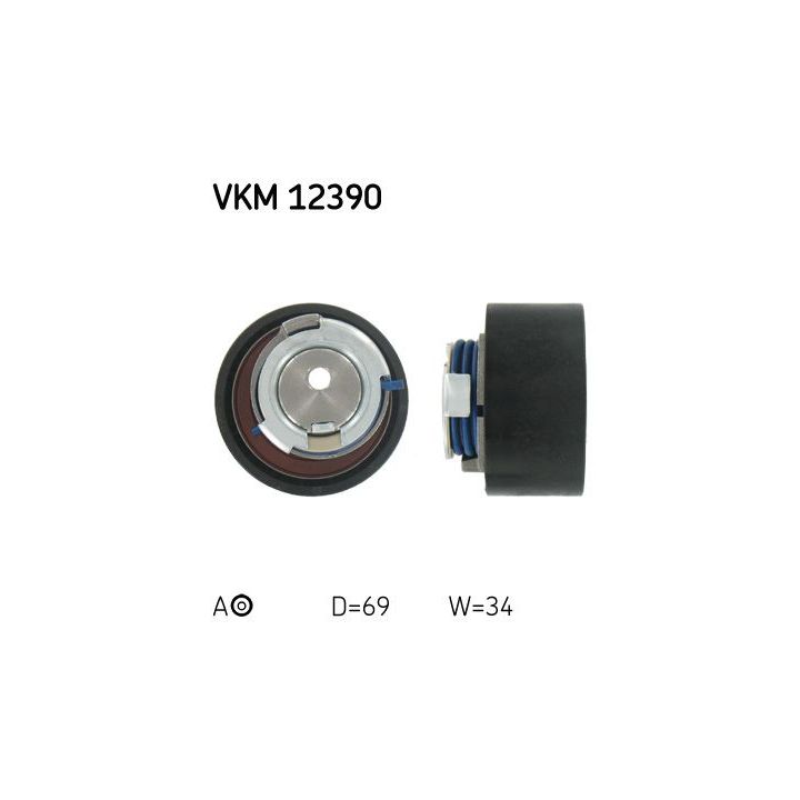 įtempiklio skriemulys, paskirstymo diržas SKF VKM 12390