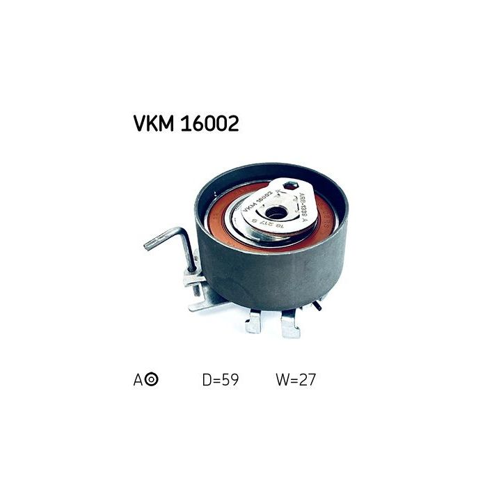 įtempiklio skriemulys, paskirstymo diržas SKF VKM 16002