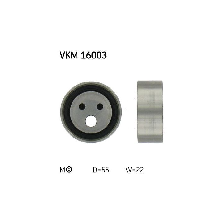 įtempiklio skriemulys, paskirstymo diržas SKF VKM 16003