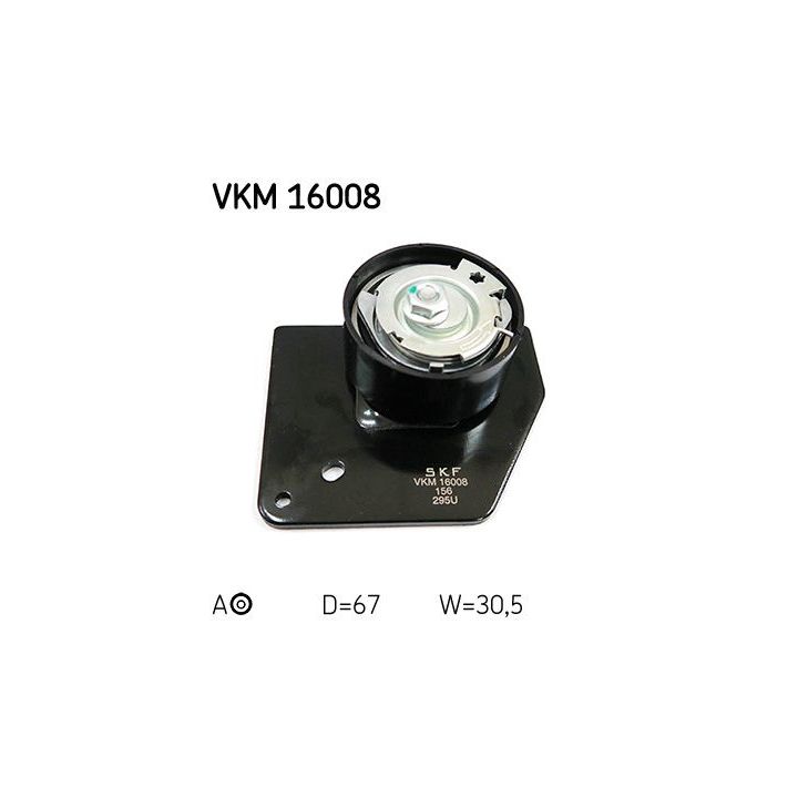 įtempiklio skriemulys, paskirstymo diržas SKF VKM 16008