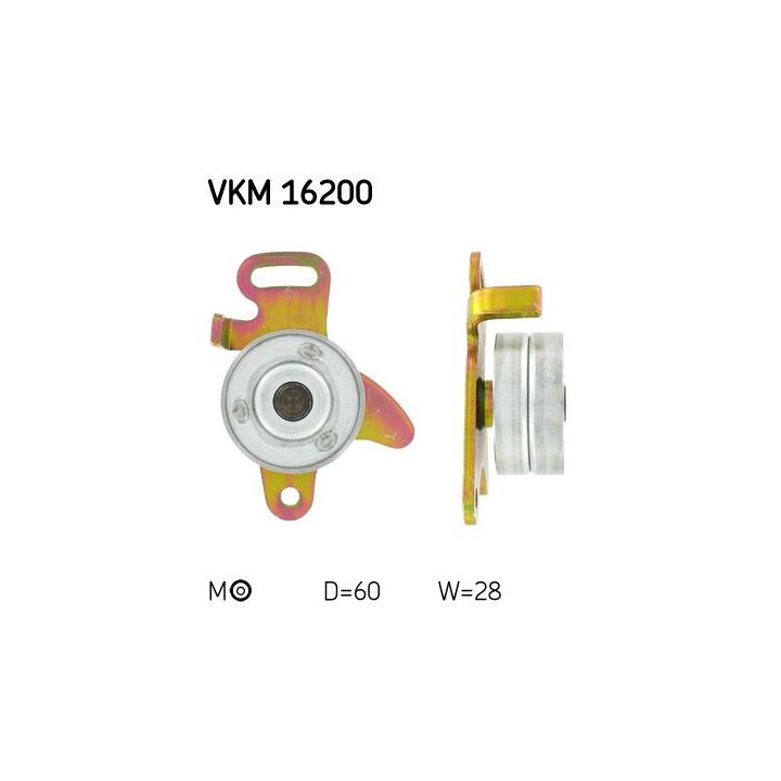 įtempiklio skriemulys, paskirstymo diržas SKF VKM 16200