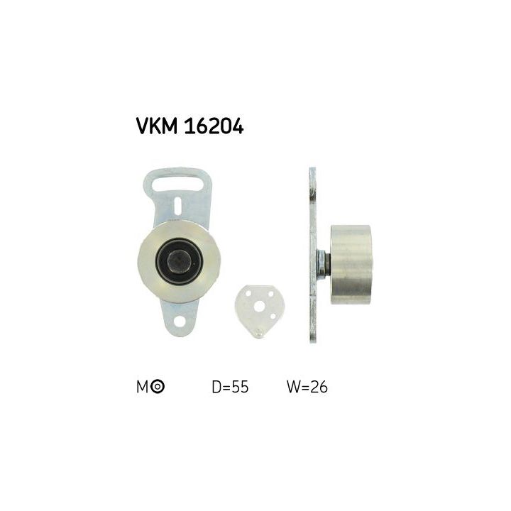 įtempiklio skriemulys, paskirstymo diržas SKF VKM 16204