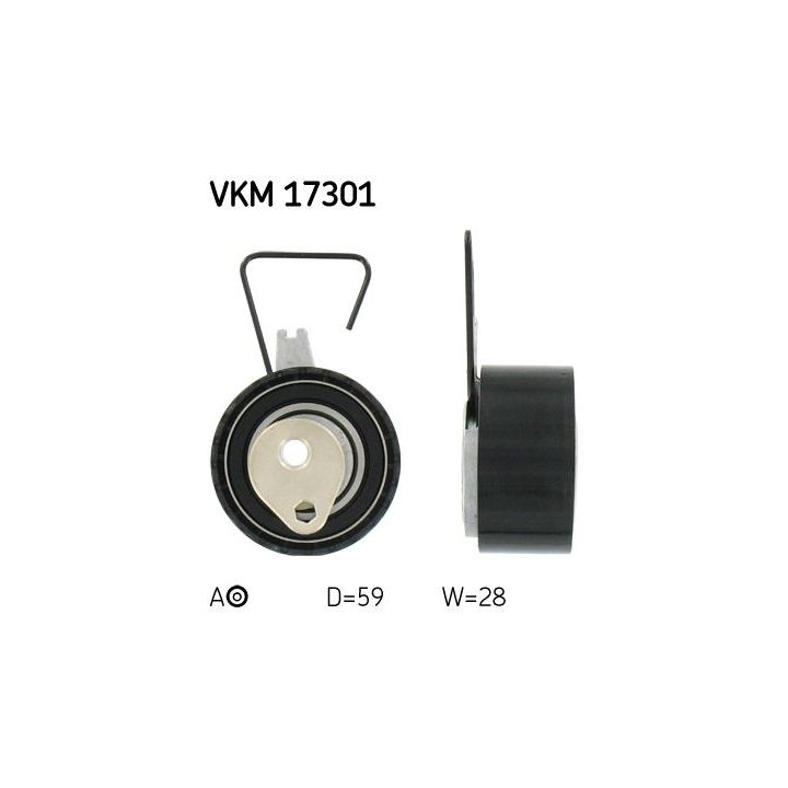 įtempiklio skriemulys, paskirstymo diržas SKF VKM 17301