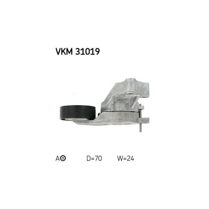 Diržo įtempiklis, V formos rumbuotas diržas SKF VKM 31019