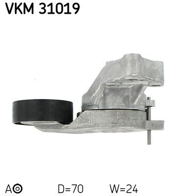 Diržo įtempiklis, V formos rumbuotas diržas SKF VKM 31019