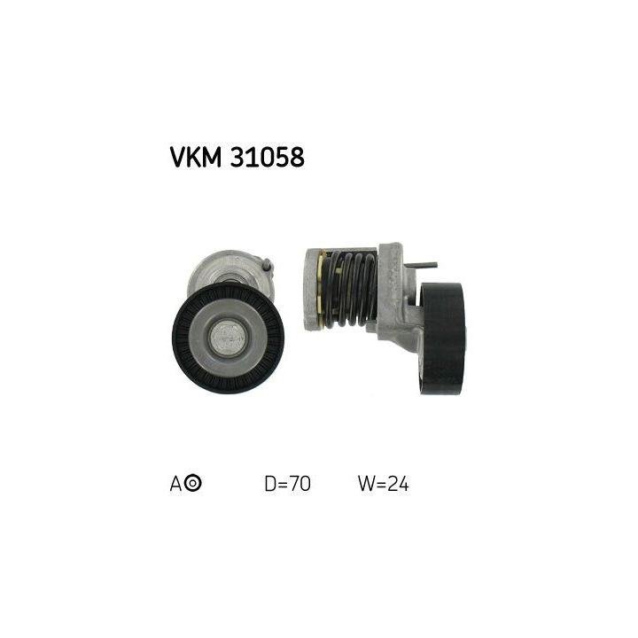 Diržo įtempiklis, V formos rumbuotas diržas SKF VKM 31058