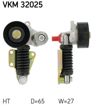 Diržo įtempiklis, V formos rumbuotas diržas SKF VKM 32025