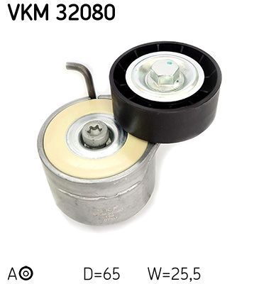 Diržo įtempiklis, V formos rumbuotas diržas SKF VKM 32080