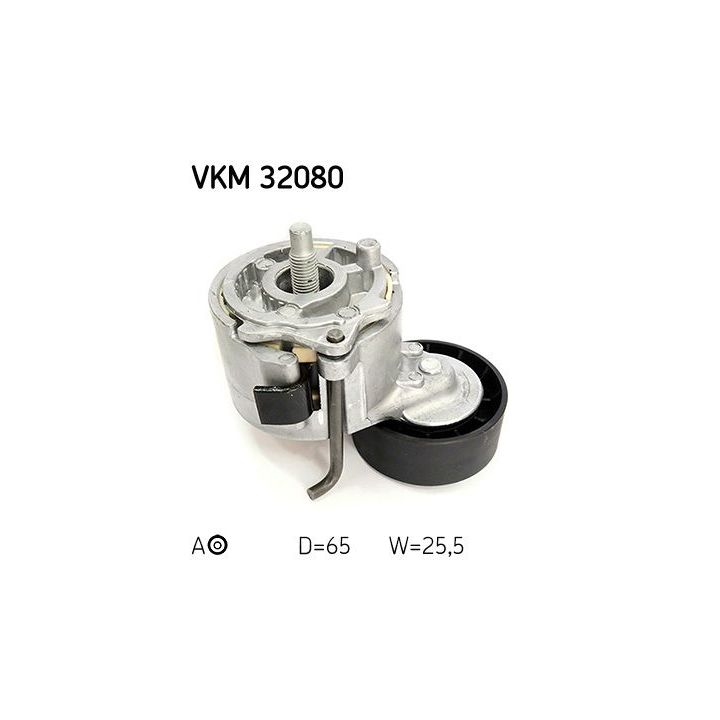 Diržo įtempiklis, V formos rumbuotas diržas SKF VKM 32080