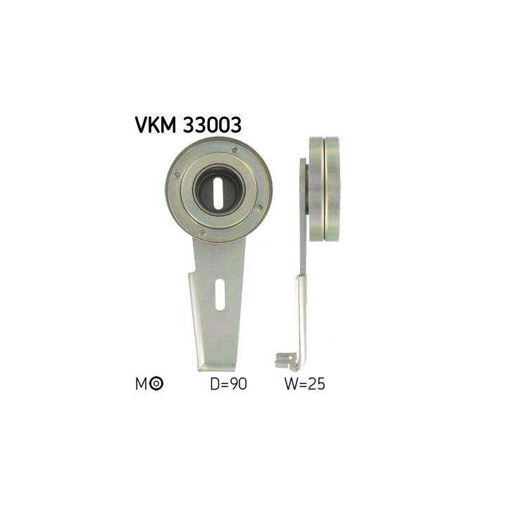 Diržo įtempiklis, V formos rumbuotas diržas SKF VKM 33003