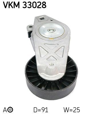 Diržo įtempiklis, V formos rumbuotas diržas SKF VKM 33028