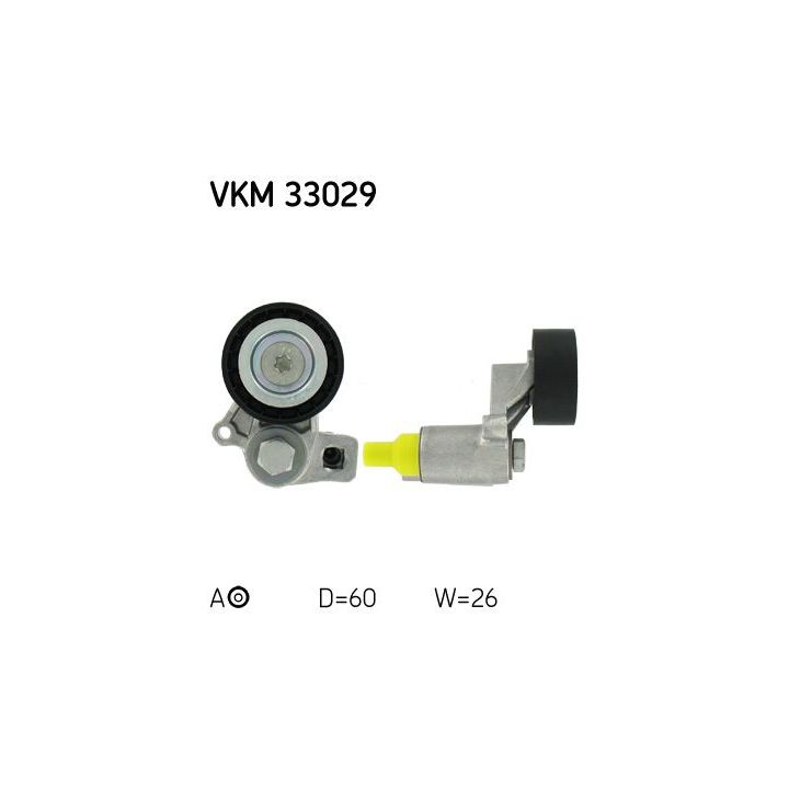 Diržo įtempiklis, V formos rumbuotas diržas SKF VKM 33029