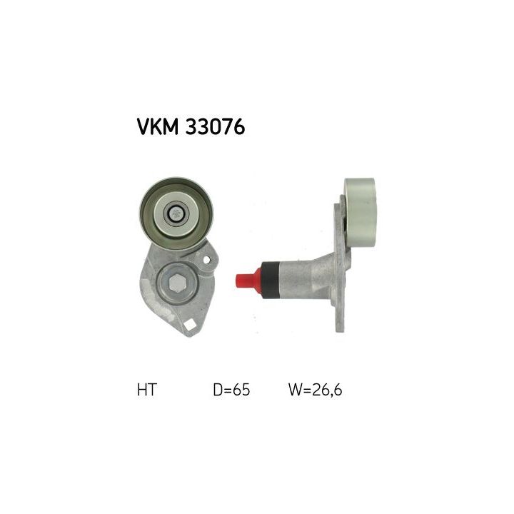 Diržo įtempiklis, V formos rumbuotas diržas SKF VKM 33076