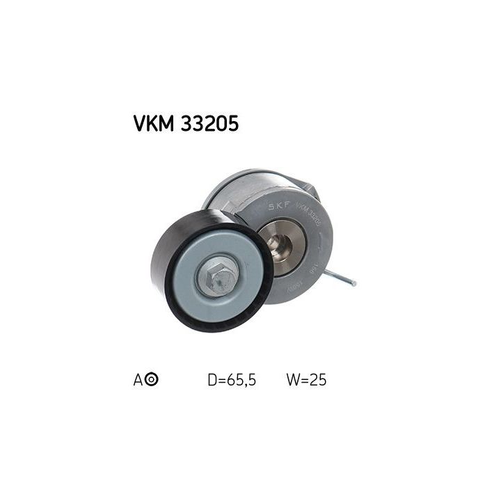 Diržo įtempiklis, V formos rumbuotas diržas SKF VKM 33205