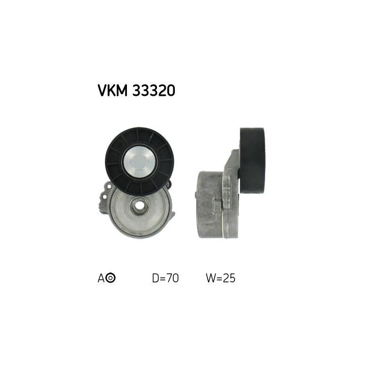 Diržo įtempiklis, V formos rumbuotas diržas SKF VKM 33320