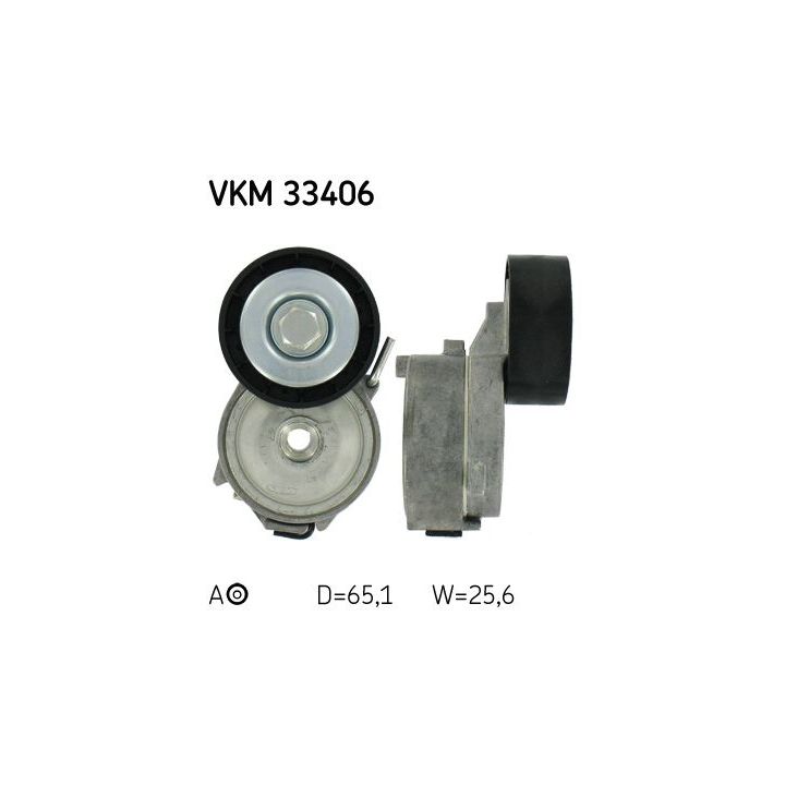 Diržo įtempiklis, V formos rumbuotas diržas SKF VKM 33406