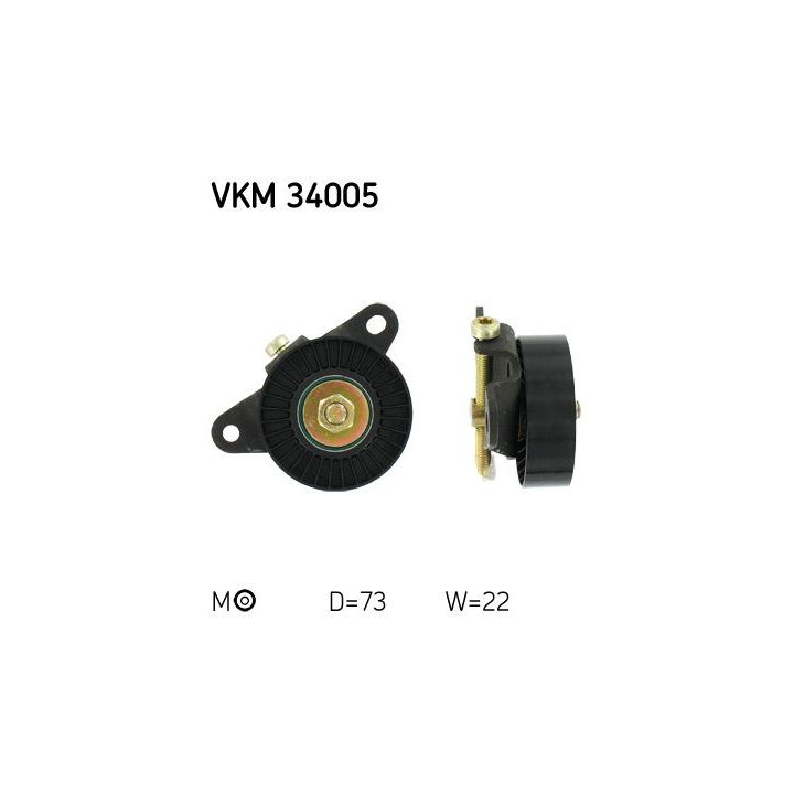 Diržo įtempiklis, V formos rumbuotas diržas SKF VKM 34005