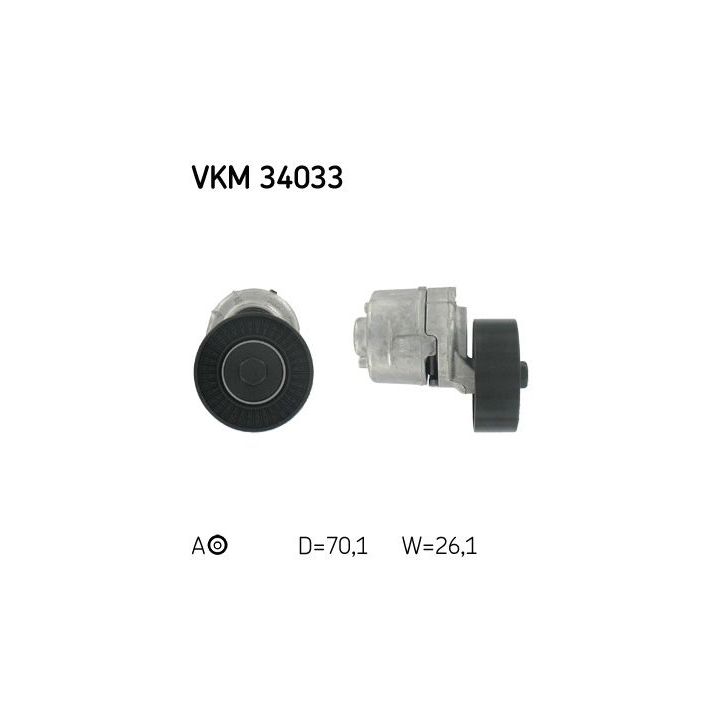 Diržo įtempiklis, V formos rumbuotas diržas SKF VKM 34033